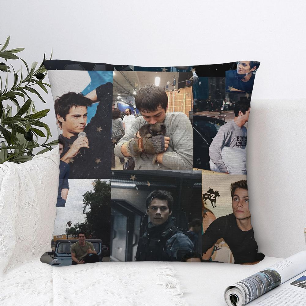 D-Dylan O Brien Kissenbezug Sofa Dekoration Zuhause Zweiseitiger Druck Plüsch Quadratische Dekokissenbezüge Kissen Deko Abdeckung