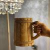 17.78 Cm Wood Beer Mug for Birthday or Home Decor Gift
