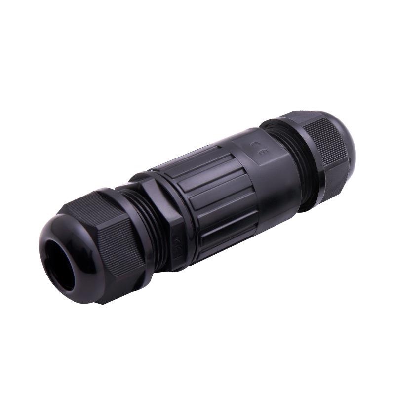 IP68 Waterproof Nylon Cable Connector with Terminal Blocks, 2-4 Core, PG9, Outdoor