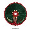 Yousheng Christmas Tree Skirt with Elf Legs Festive Red Green Decorative Wrap Xmas Holiday Base Cover for Indoor Outdoor Use