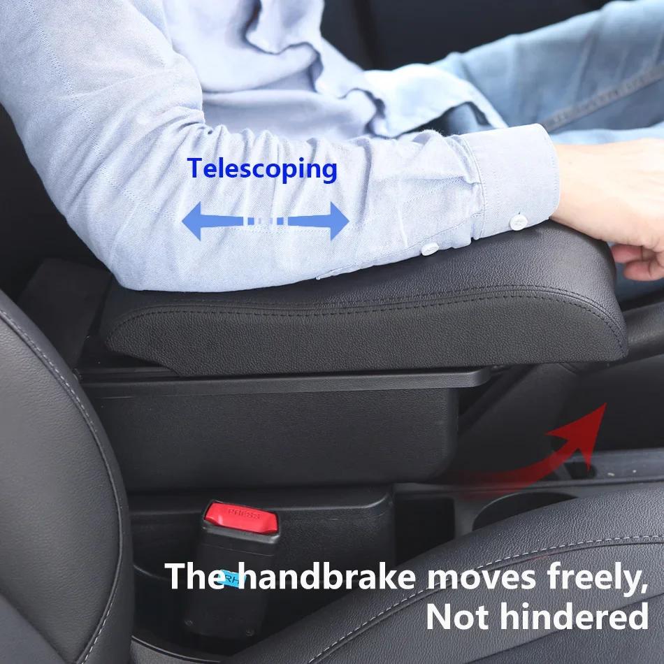 For Seat Ibiza Armrest Box For Seat Ibiza 6j MK4 IV 6L Car Armrest 2018-2025 Storage Box Retrofit Parts Interior Car Accessories