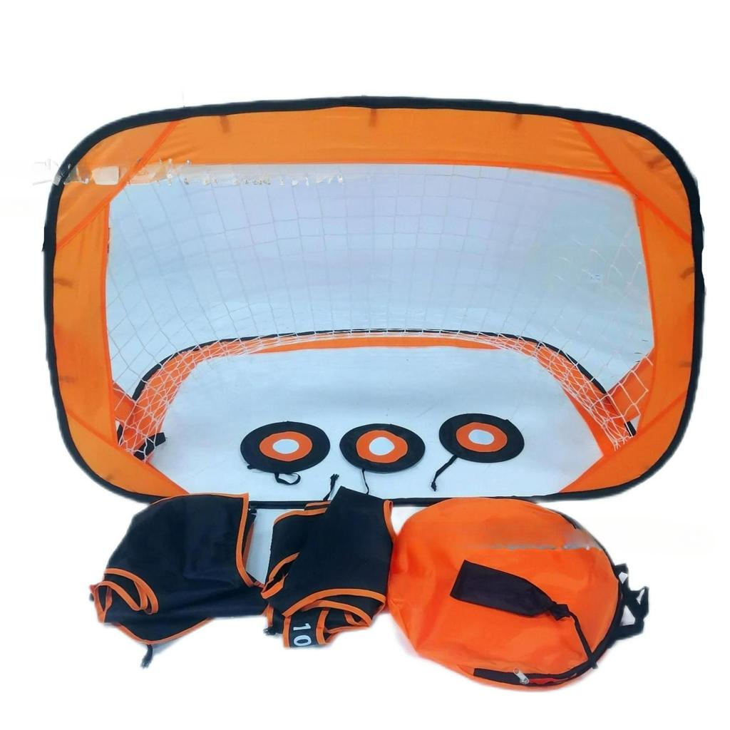 4-in-1 Portable Soccer Training Net with Goal Posts - Detachable Multi-purpose for Football Practice