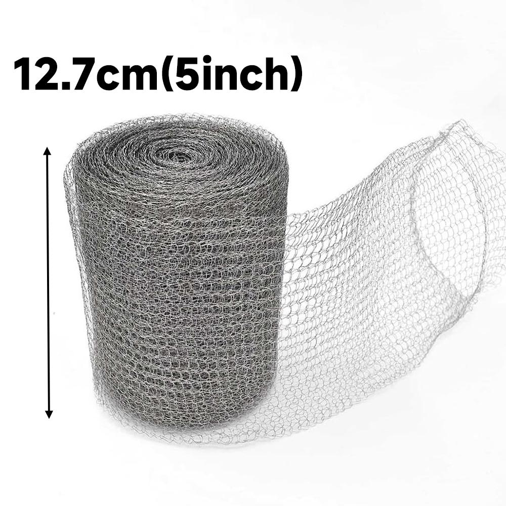 

3-15M Double Layer Stainless Steel Mesh Roll DIY Garden Hole Filler Netting Rabbit Rodent Protection Barrier Insect Mice Control 3M бежевый