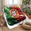 Portugal-Themen-Decke Weiche Flanelldecke Plüsch-Überwurf Gemütliche Sofa-Bett-Decke für Heimdekoration