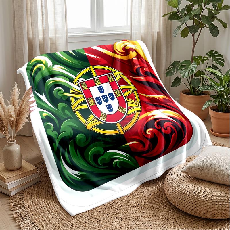 Portugal-Themen-Decke Weiche Flanelldecke Plüsch-Überwurf Gemütliche Sofa-Bett-Decke für Heimdekoration