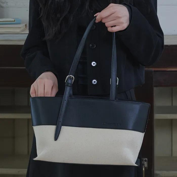 Bella Leather Canvas Bag