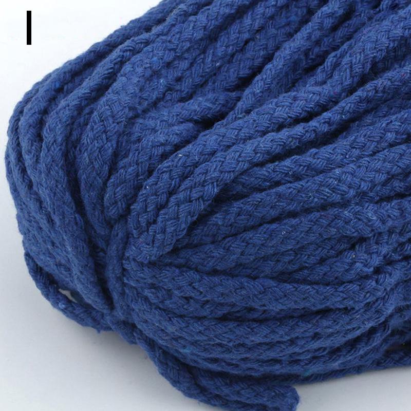 

5 ярдов/партия 5 мм хлопковый шнур витой плетеный канат высокопрочная нить для рукоделия текстильное ремесло тканая веревка украшение дома
