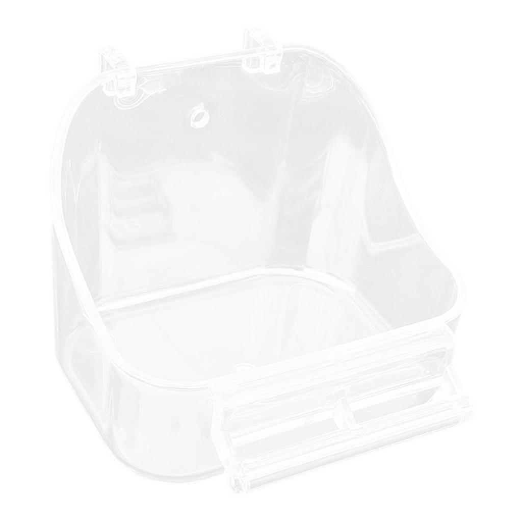 Bird Cage Feeder Parrot Feeding Seed Food Container Food Water Dispenser