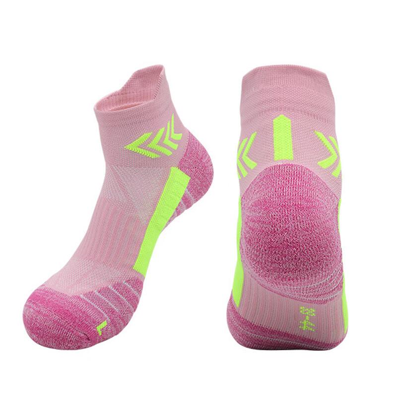 VICTORIATOURIST Marathon Running Socks Spring Summer Unisex Professional Sports Socks Durable Breathable Non-Slip Sweat-Absorbing Low-Cut Terry Sole