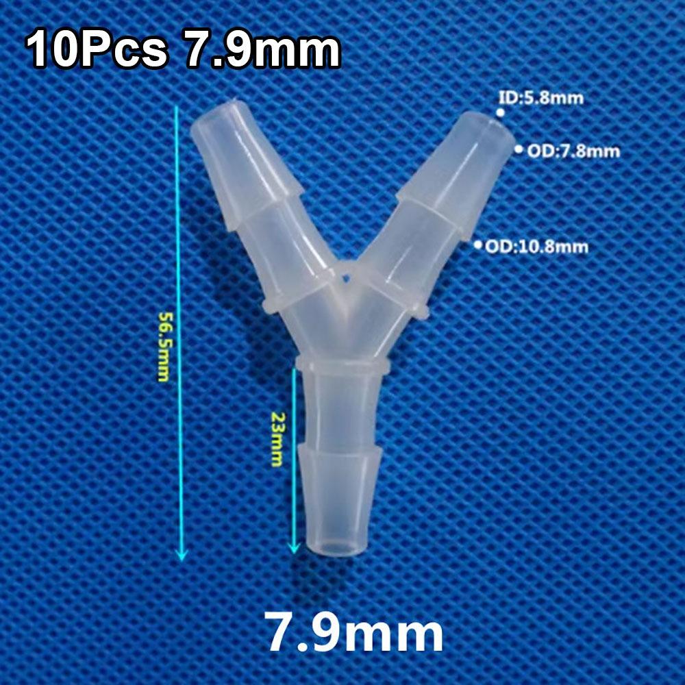 10Pcs Plastic 3 Way Connector PP PE Hose Fittings for Aquarium Fish Tank Fittings