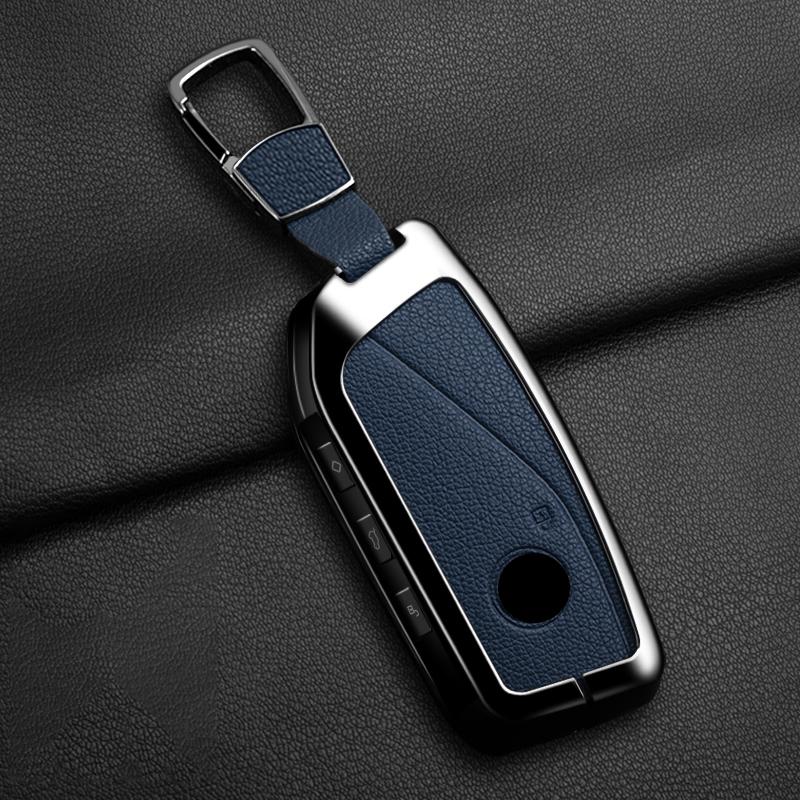 Leather Car Remote Key Case Cover Shell for BMW 7 Series G70 G09 XM U06 G81 M3 2023 I7 X7 G07 LCI IX I20 X1 U11 Protector Fob