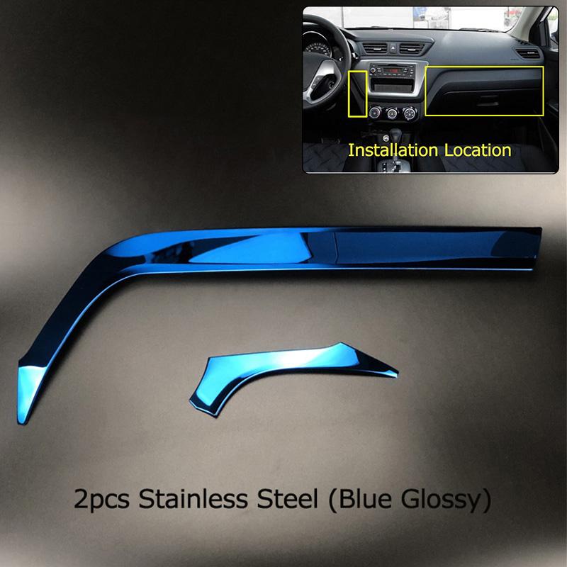 For Kia K2 Rio 2011-16 Car-styling Interior Center Dashboard Outlet Widow Lift Door Handle Gear Shifter Turn Light Trim Sticker