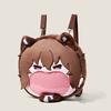 Anime Bungo Stray Dogs Dazai Osamu Cospaly Backpack Student School Bag Cute Plush Shoulder Bag Brown Handbags Props