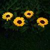 LED Sunflower Lawn Atmosphere Light Waterproof Solar Path Yard Lights  Easy Installation Automatic Switch for Home Garden
