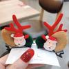 Girls Side Clip Children Gift Women Barrettes Antler Hairpins Bangs Clip Christmas Hair Clips