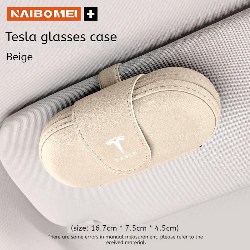 Car Visor Glasses Case Sunglasses Case Glasses Storage Case For Tesla Model 3 Model Y Model S Model X Auto Interior Accessories