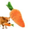 Carrot Dog Puzzle Toys Carrot Shape Dog Squeak Toys Stress Relief Dog Toys Stuffed Plush Puppy Toys For Small Medium And Large