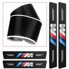 For BMW M E28 E90 F30 F10 X2 X3 X4 X5 X6 X7 F20 E46 E60 Valve 1/4/5Pcs Leather Car Door Sill Protector Carbon Fiber Sill Strip blhn58