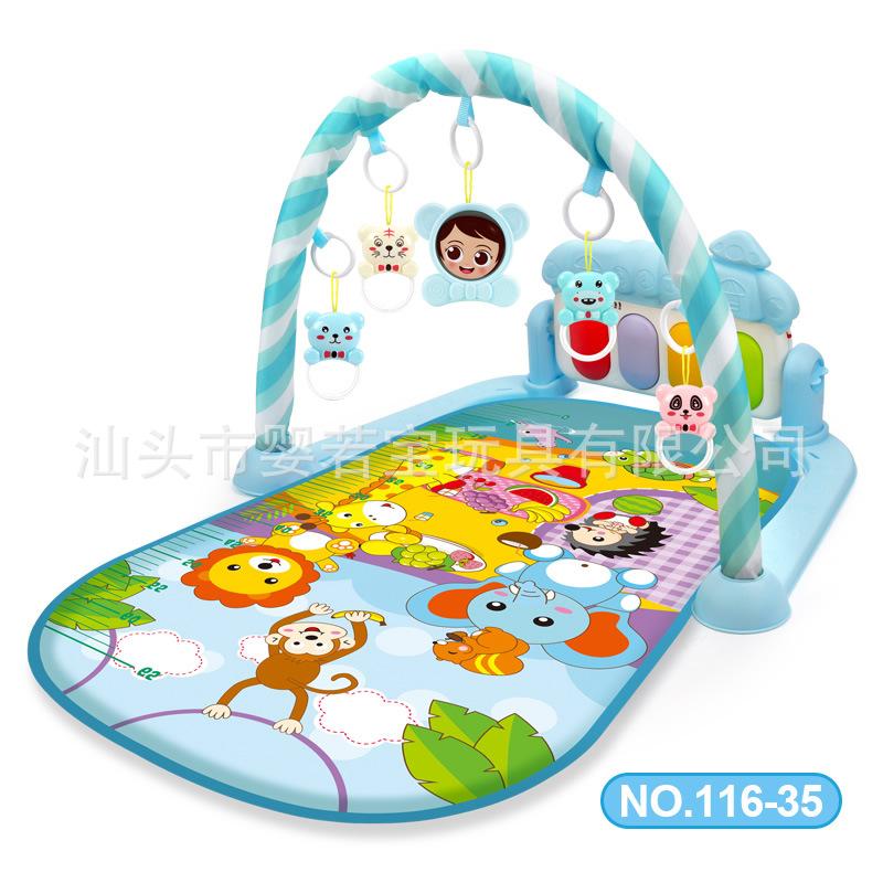 Fitness Stand Baby Music Pedal Piano Game Mat Baby Foot Piano 36 Month Old Newborn Toy