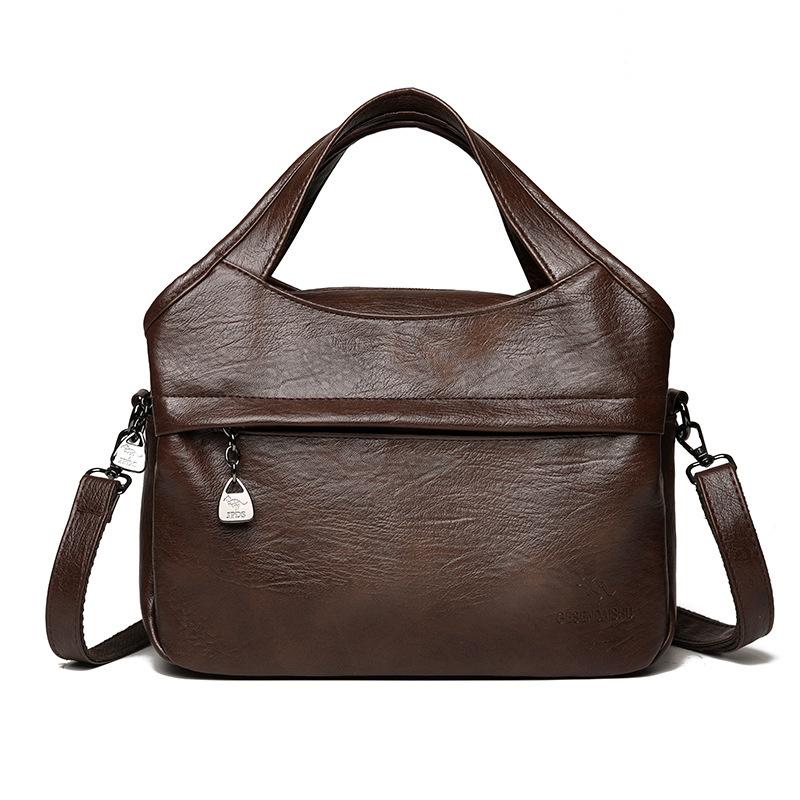 Borsa a Spalla Singola, Borsa a Tracolla Patchwork, Borsa a Mano Casual di Grande Capacità, Borsa da Portare a Spalla