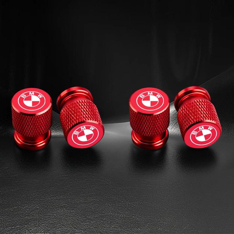 4Pcs Aluminum Car Wheel Tire Valve Caps Tyre Rim Stem Covers Airdust Waterproof For BMW M Performance Logo 1 3 5 Series X1 X3 X5 gjvc84