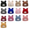 Windproof Beanies Bonnet Cute Bear Ear Ear Protection Cap New Pullover Hat  Autumn Winter