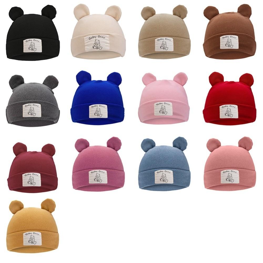 Windproof Beanies Bonnet Cute Bear Ear Ear Protection Cap New Pullover Hat  Autumn Winter