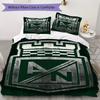 Atlético Nacional Pattern Bedding,Quilt Set Quilt Cover Pillowcase Home Birthday Gift(1 * Duvet Cover + 2 * Pillowcase, Without Core)_lx