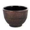 4 Black and Bronze Cast Iron Cups 0.15 L
