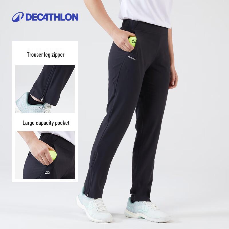 Decathlon Women's Lightweight Quick-Dry Tapered Tennis Pants