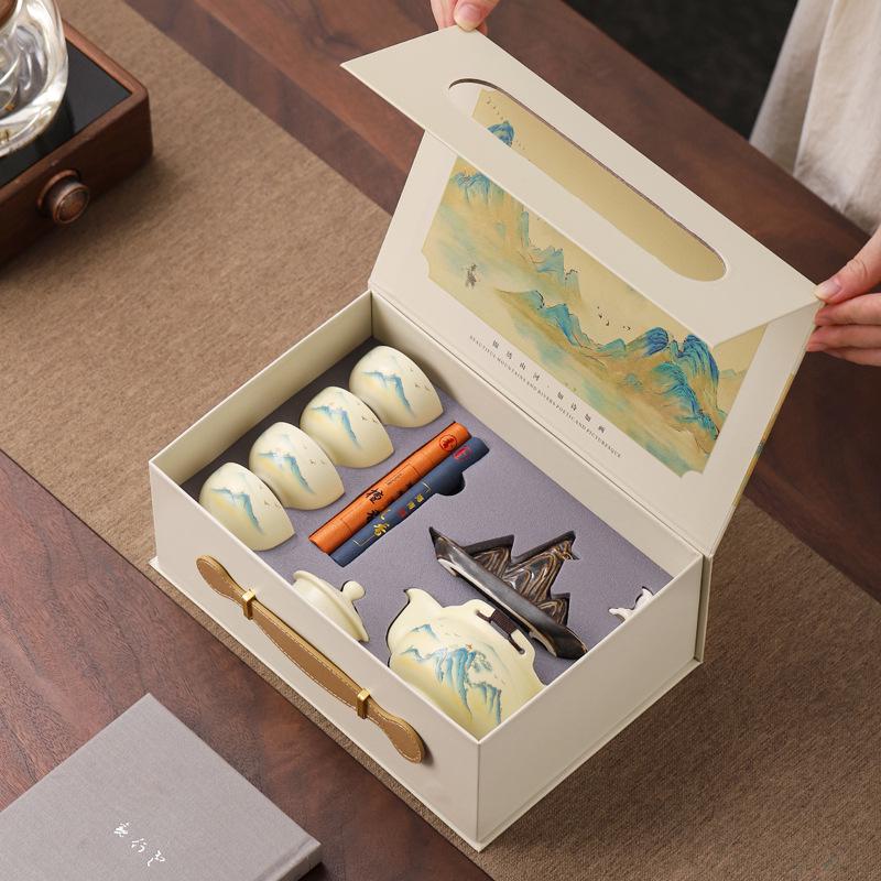 National Trend Kung Fu Tea & Incense Ceremony Set - Custom Logo Gift for Business & PR