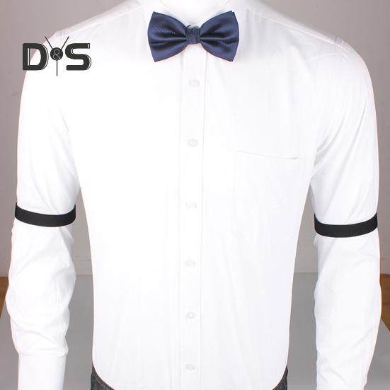 1 Pair Unisex Armband Adjustable 2.5CM Width Solid Color Leg Strap Elastic Shirt Sleeve Holder Arm Cuffs Bands Party Wedding Clothing Accessories