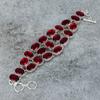 Mozambique Garnet Gemstone Handmade 925 Sterling Silver Bracelet 7-8" M-301