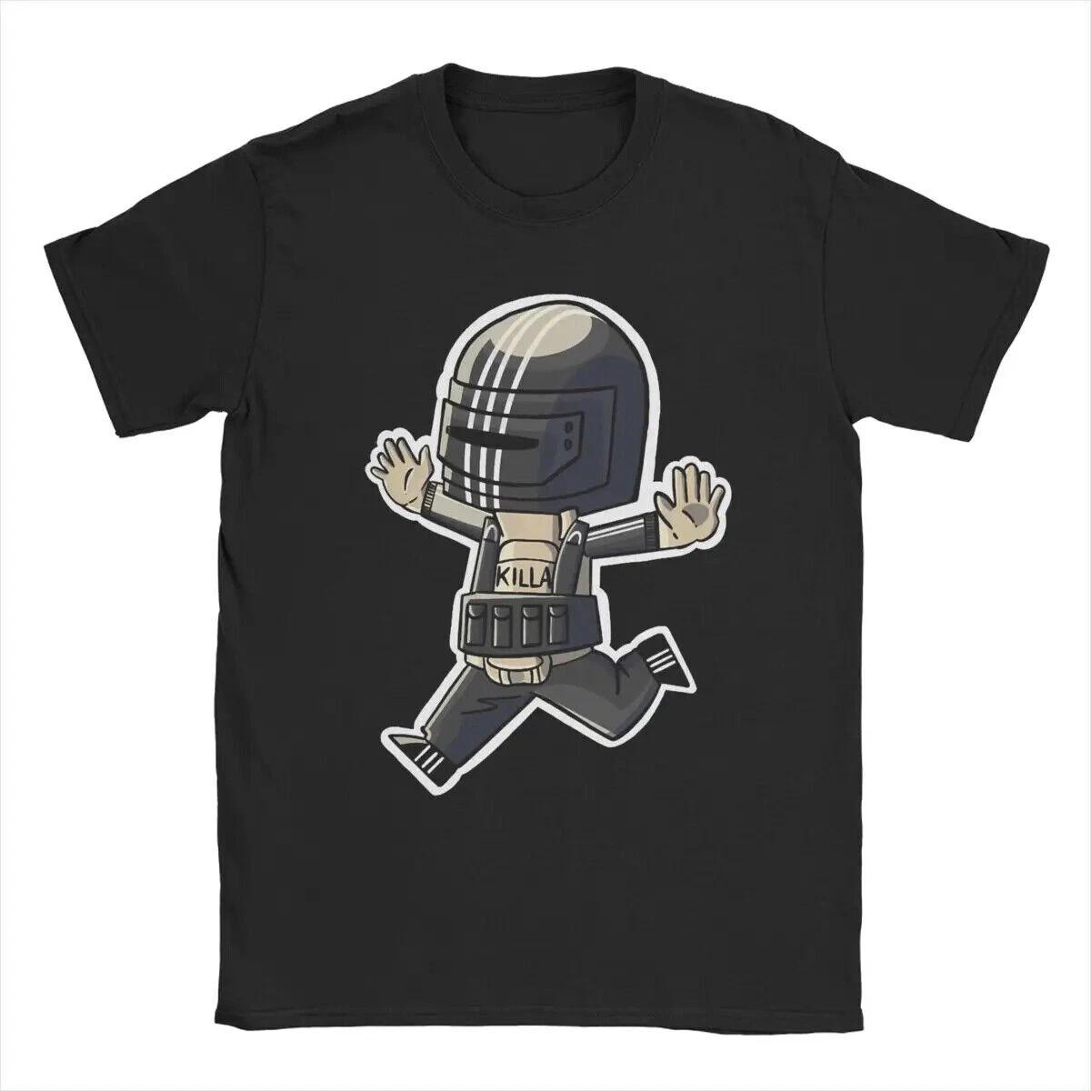 Men s and Women s T-shirts Escape From Tarkov T-Shirt Men Awesome Pure Cotton Tees Crew Neck Short Sleeve M