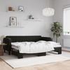 VidaXL Daybed with Trundle Bed Black 80x200 Cm Velvet 3197060