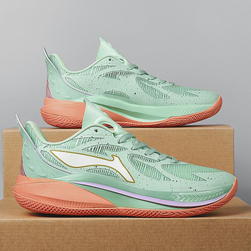 Spring and summer low-top basketball shoes Mesh Jaws actual basketball shoes Middle school students professional competition sports training shoes