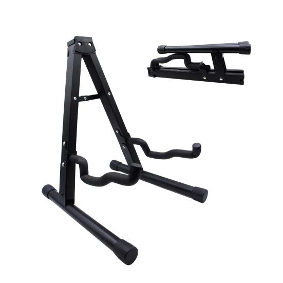 Guitar Stand Foldable Portable Stable Structure A-Frame Non-Slip Rubber And Foam Arm Scratch-resistant Stainless Acoustic Electric Guitar Ukulele