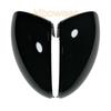 2pc Side Wing Mirror Caps Cover for VW Tiguan MK1 I 1 for Skoda Yeti Sharan 2009 2010 2011 2012 2013 2014 2015 Replace Black