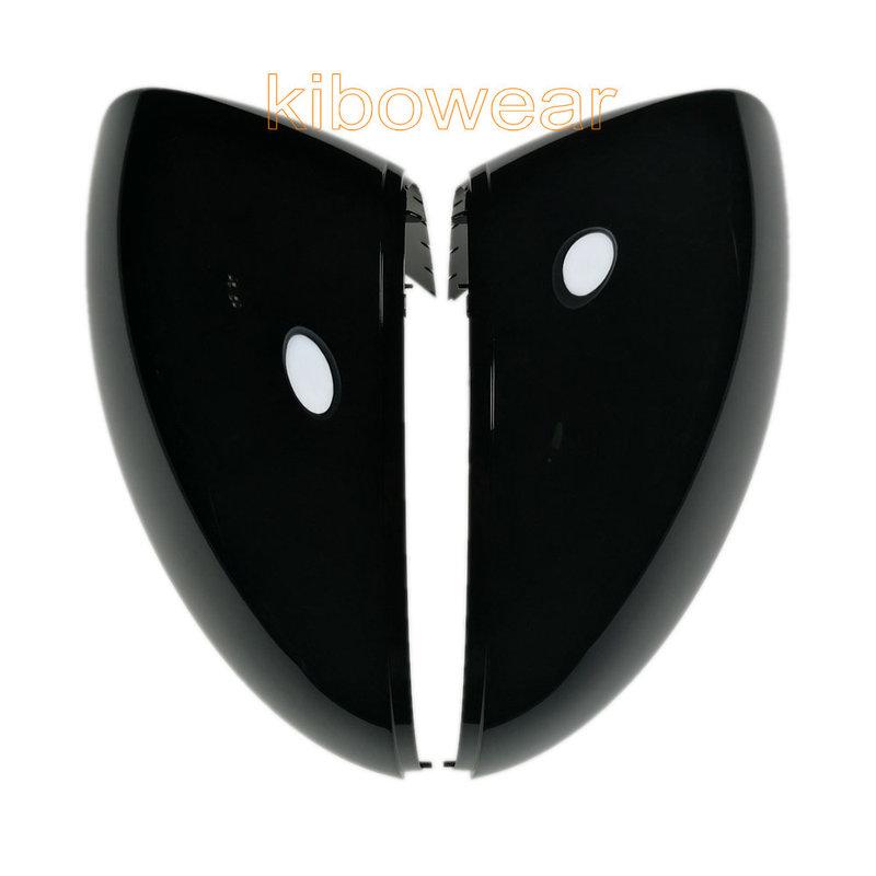 2pc Side Wing Mirror Caps Cover for VW Tiguan MK1 I 1 for Skoda Yeti Sharan 2009 2010 2011 2012 2013 2014 2015 Replace Black
