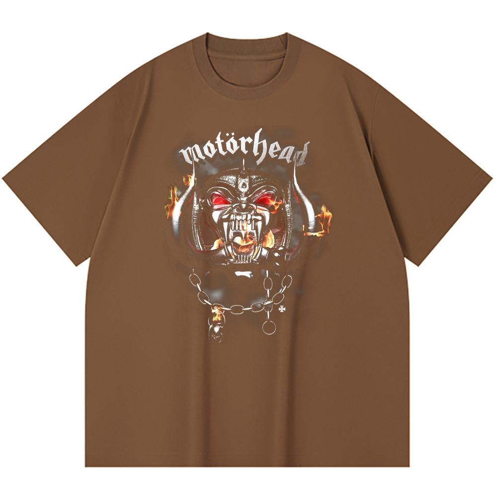 T-shirt Heavy Metal 230 g/m² 100% Bawełna Z Nadrukiem Zespołu Rockowego Popularnej Muzyki Unisex Ciężki Bawełniany T-shirt