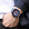 MEGIR Chronograph Fashion Sport Casual Watches for Men Silicone Waterproof Quartz Wristwatch Date Clock Reloj Hombre 2215
