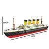 9913 Модель Titanic Atomic Building Blocks Kit 3800pcs Подарункова іграшка для дітей