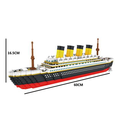 9913 Model Titanic Atomic Building Blocks Kit 3800ks Dárková hračka pro děti