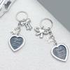 Photo Frame Love Heart Pendant Keychain Sturdy Alloy Charm Fashion Accessory for Men and Women Stylish Outfits