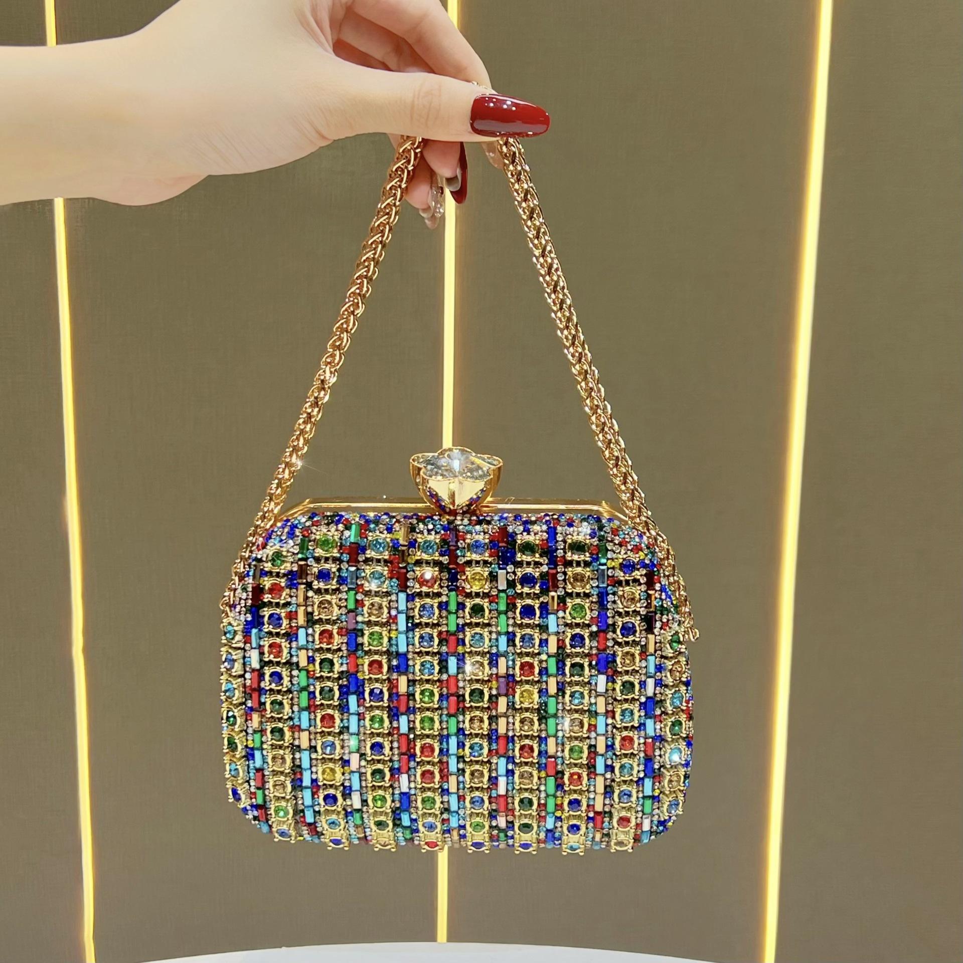 

Handbag with A Chain Strap, Small Size, Niche Style, Cross-body, High-end, Formal Evening Bag for Women різнокольоровий
