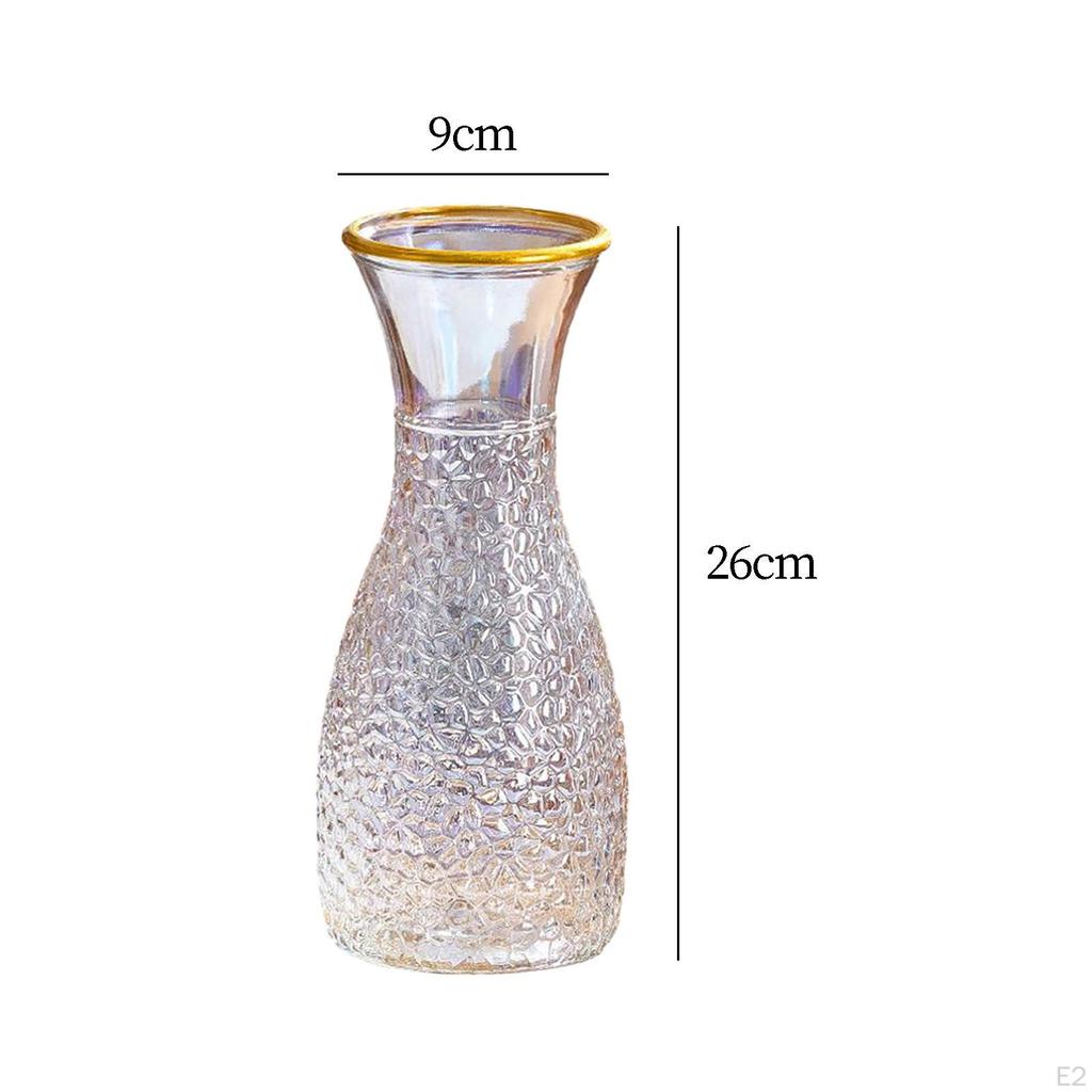 Flower Vase for Plants, Glass Pot Buds, Holder Terrarium And Floral Displays