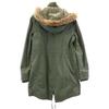 Armani Exchange Military Faux Fur Mod Coat L Khaki Women Used