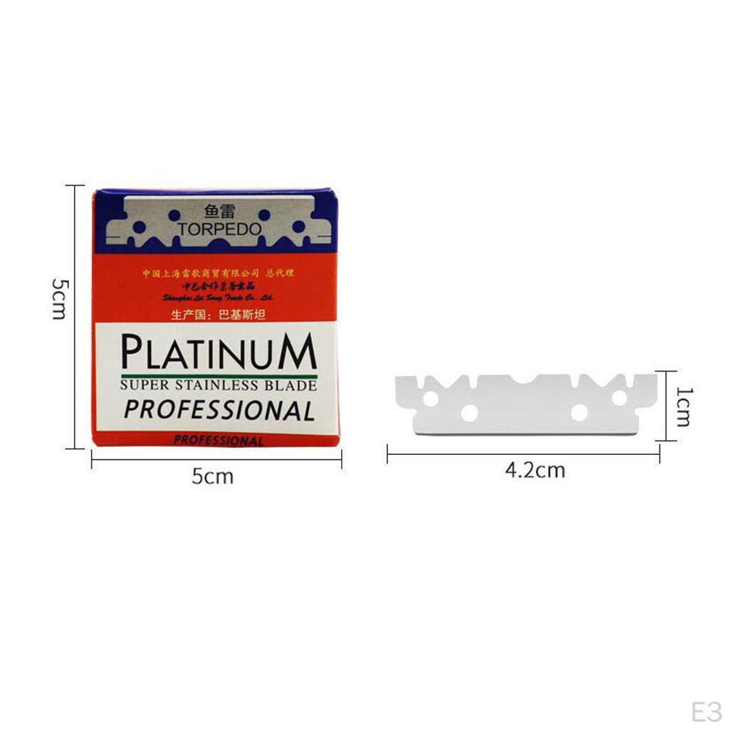 100x ручной профессиональный односторонний мужской резак для бритья бороды — фото 4