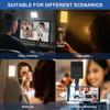 Luce per Telefono con Clip Anteriore e Posteriore, Luce Portatile 60 LED con 3 Modalità, Luce Video Ricaricabile da 5000mAh per Telefono Laptop, Trucco, Live Stream, Vlog