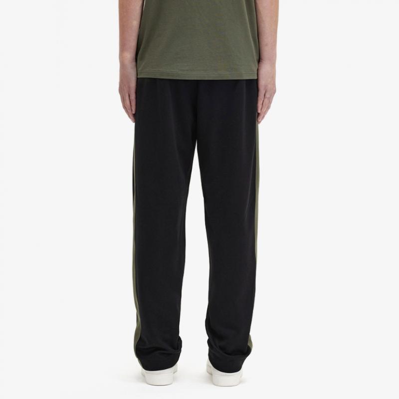 Fred Perry Tape Detail Track Pants Black Afpm2437176 102